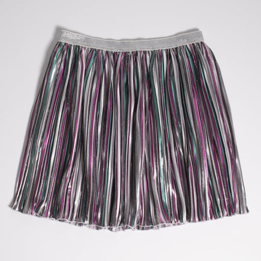 Metallic Stripe Skirt